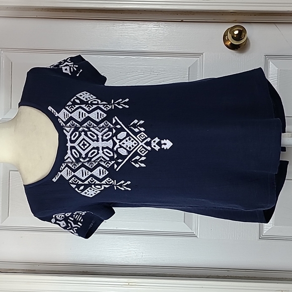 Lucky Brand Tops - Lucky Brand Boho Embroidered Blouse